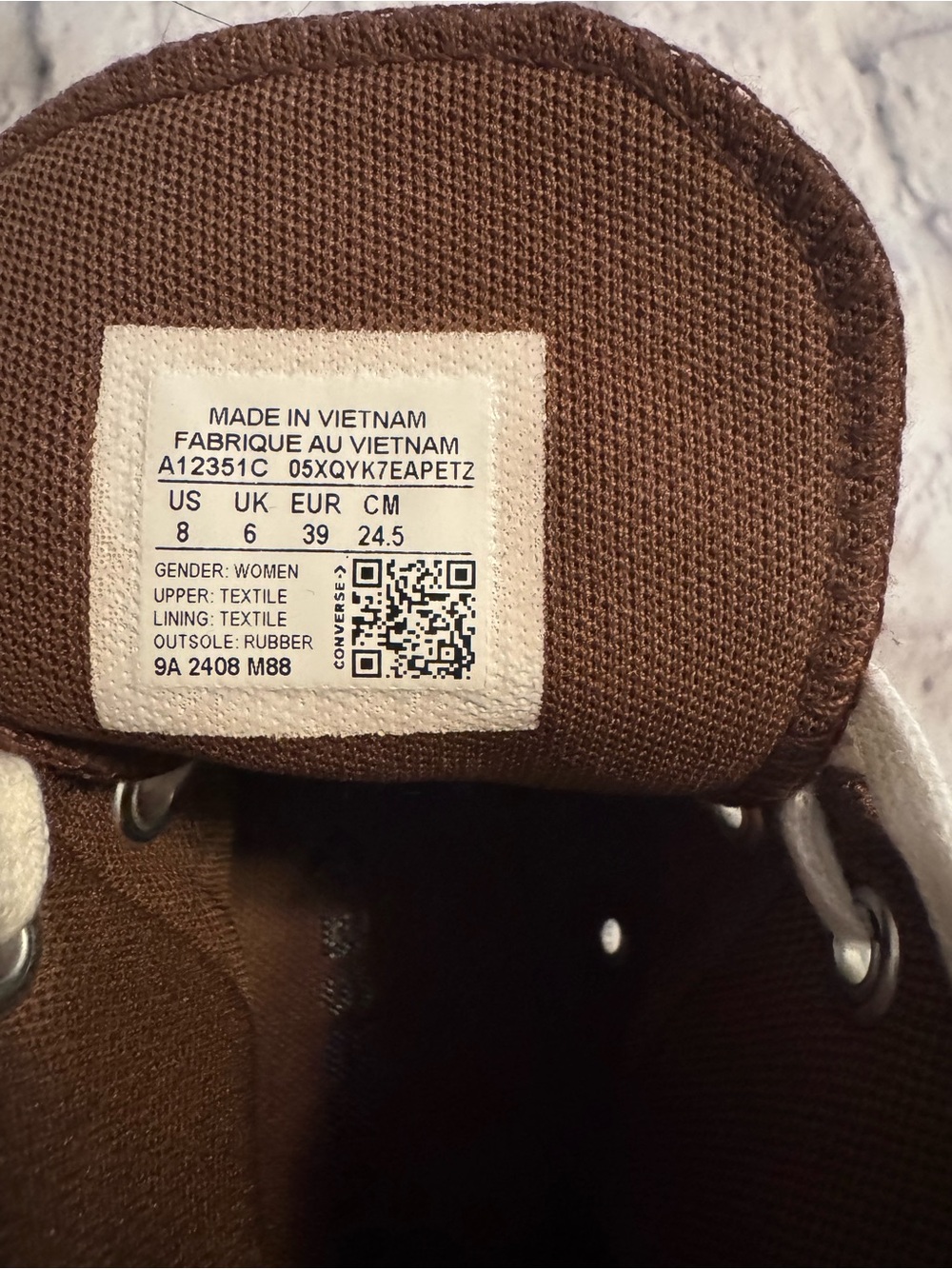 Converse High Top Platform Sneakers in Brown Leopard Print - Picture 6 of 6